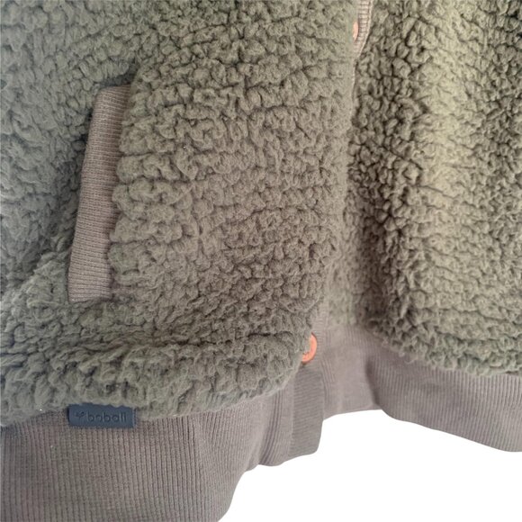 NWT Boboli Olive Green Cat Ear Sherpa Cardigan 4 - Picture 2 of 7